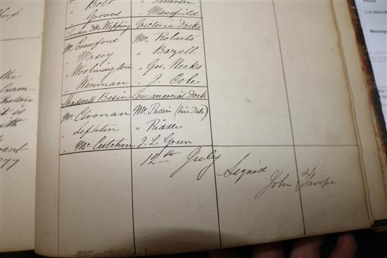 A 19th century commercial documentation book